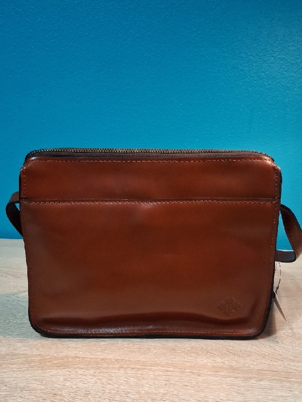 Patricia Nash Tooled Vallata Leather Crossbody - Florence Brown Nwt - Picture 3 of 14